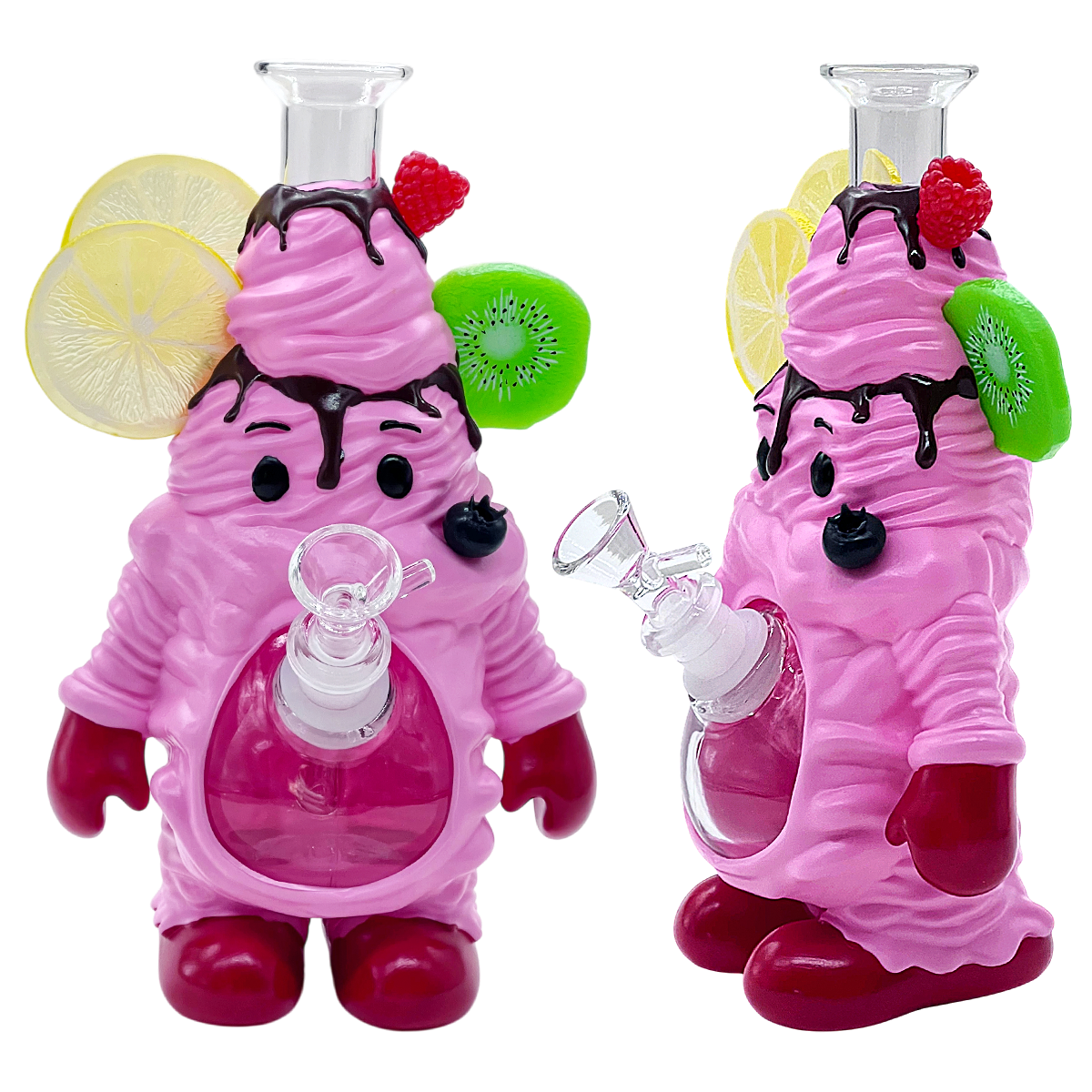 Cake Man Silicone Waterpipe (H621) | 8.8 inches | Assorted Colors product image